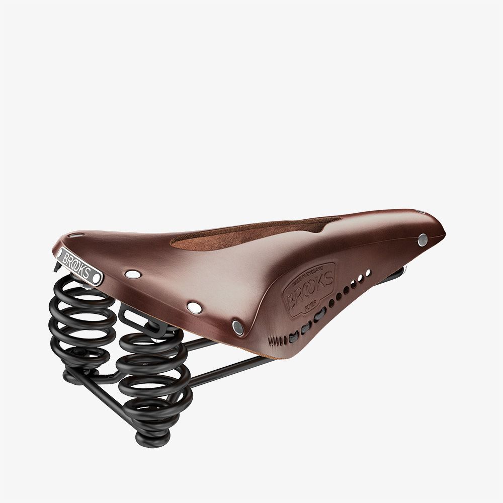 Brooks England B17 Flyer Carved Brown