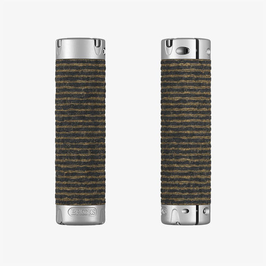 BROOKS Plump Leather Grips Black 皮革手把筒黑色