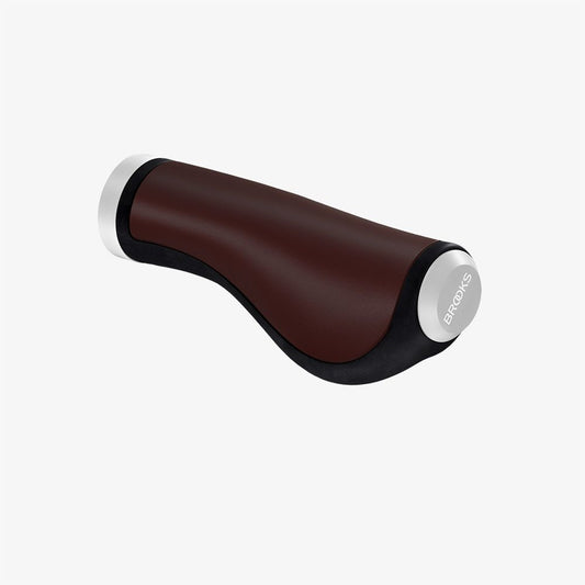 BROOKS Ergonomic Leather Grips Brown 人體工學皮革手把筒深啡色