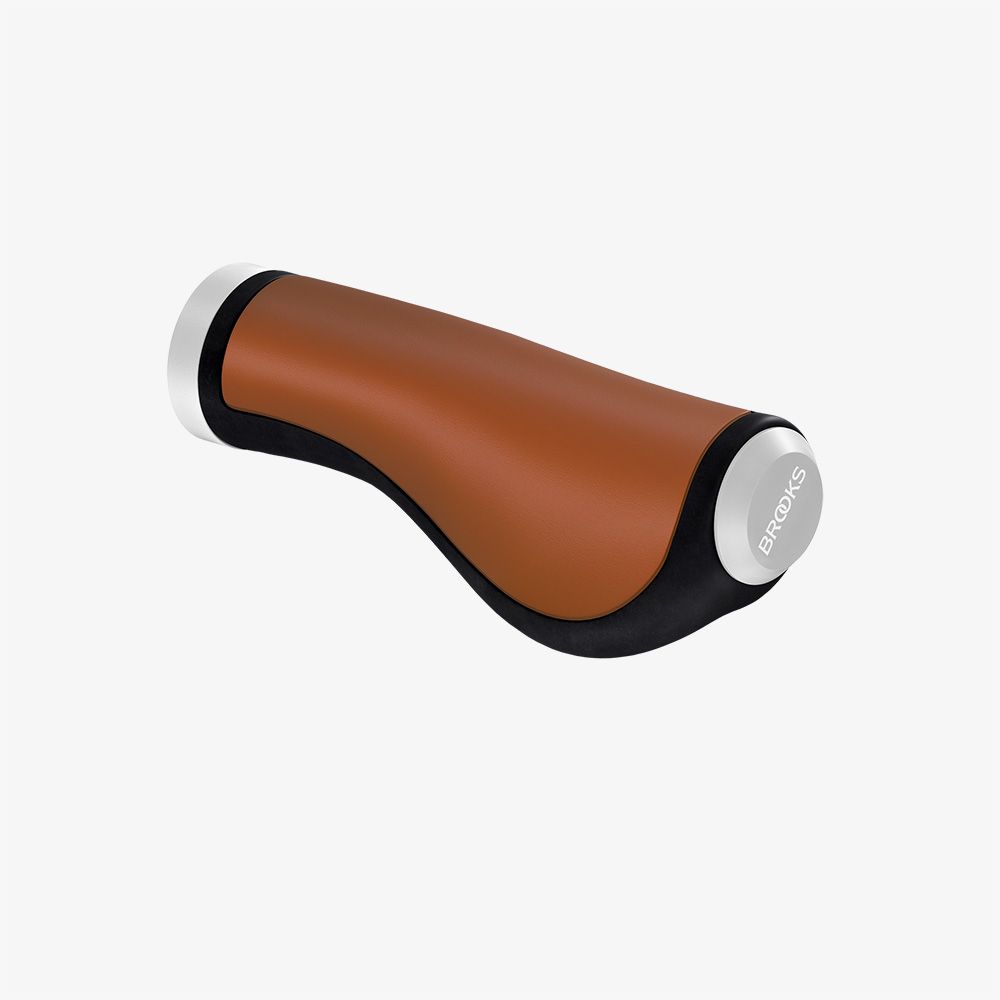 BROOKS Ergonomic Leather Grips Honey 人體工學皮革手把筒蜜糖色