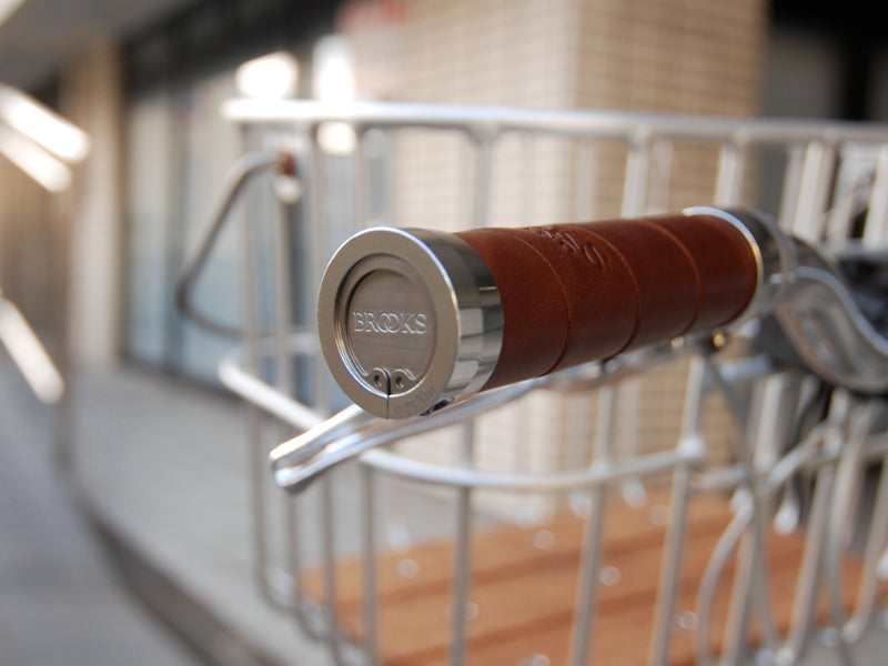 BROOKS Slender Grip Brown 皮革把手筒 深啡色