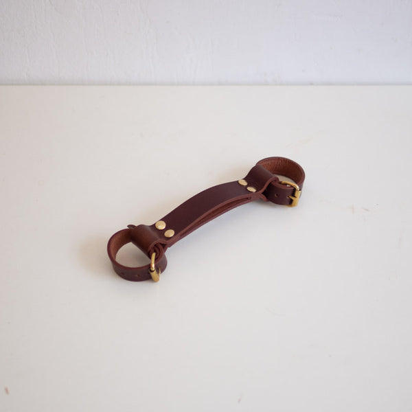 Leather Bike Frame Lifter 啡色皮革單車手抽 tokyobike Hong Kong